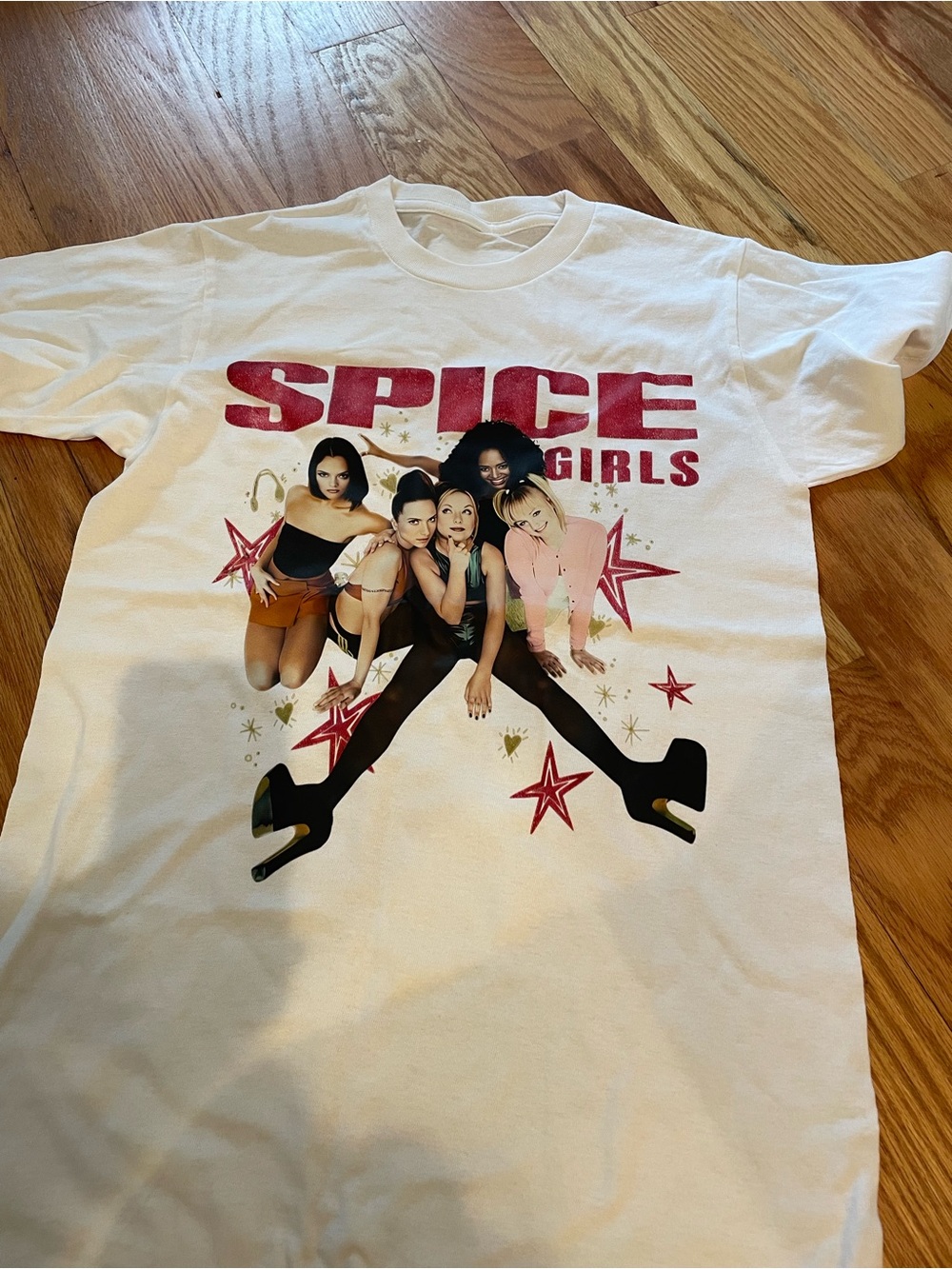 Spice Girls Graphic Tee - White with Pink Logo